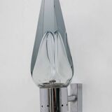 Paire d'appliques murales en verre de Murano, style moderne du milieu du siècle, par Flavio Poli pour Seguso