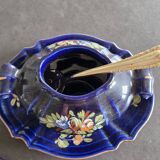 Old blue oven sugar bowl