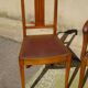 Sièges art déco assortis: 1 fauteuil bridge et 2 chaises