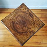 Antique turned wood spool stand