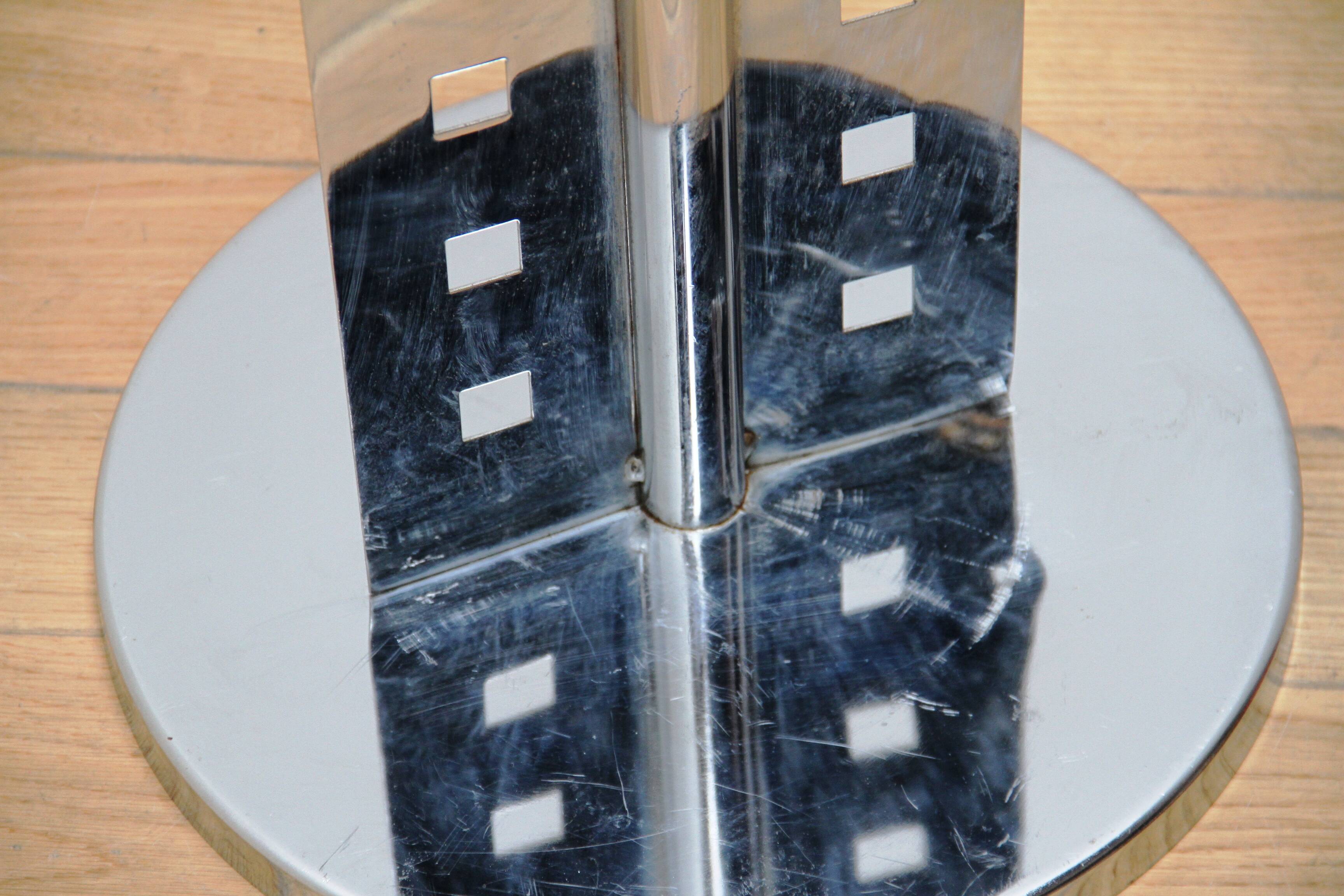 Designer stainless steel coat rack