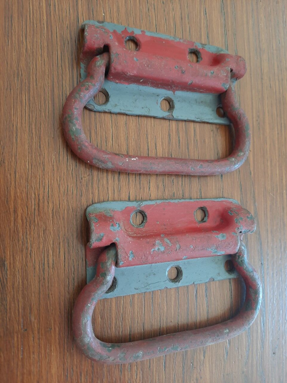 Antique trunk handles