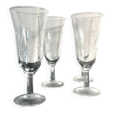 Vintage champagne flutes