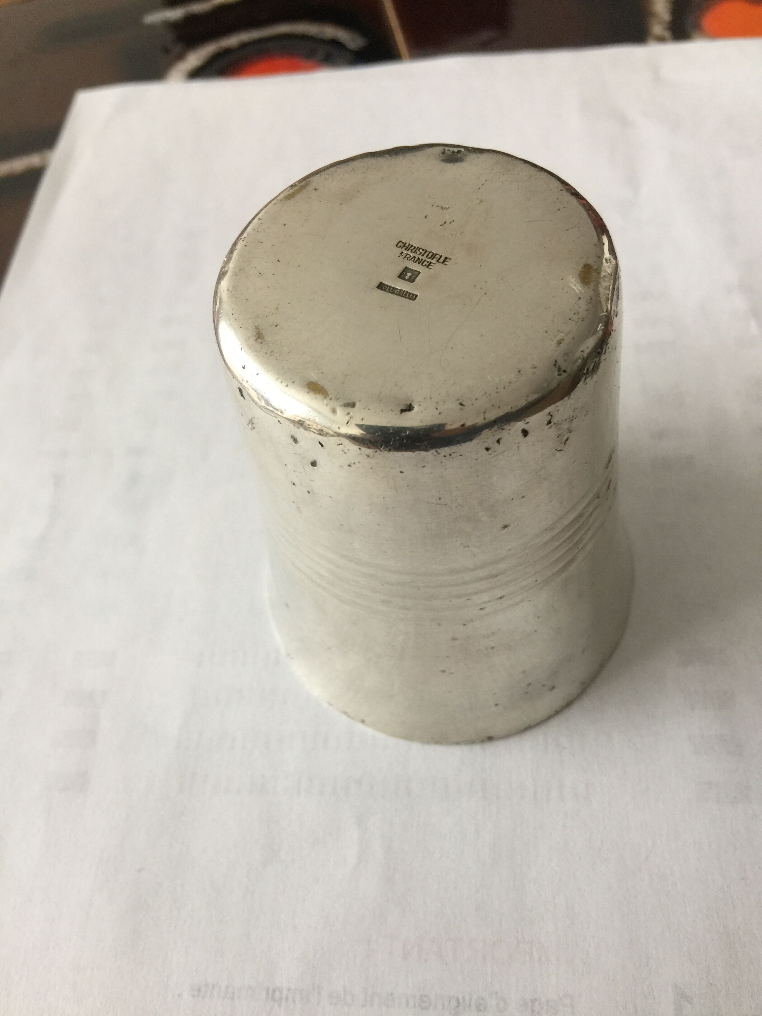 Christofle silver metal timpani