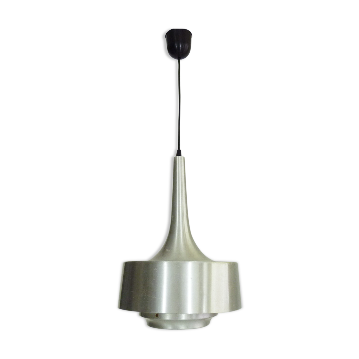 Spage Age brushed aluminum hanging lamp