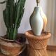 Wicker ottoman