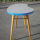 Table haricot formica et pieds compas, table bureau, table d'appoint, table vintage, 60's