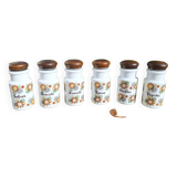 Vintage spice jars from the 70s