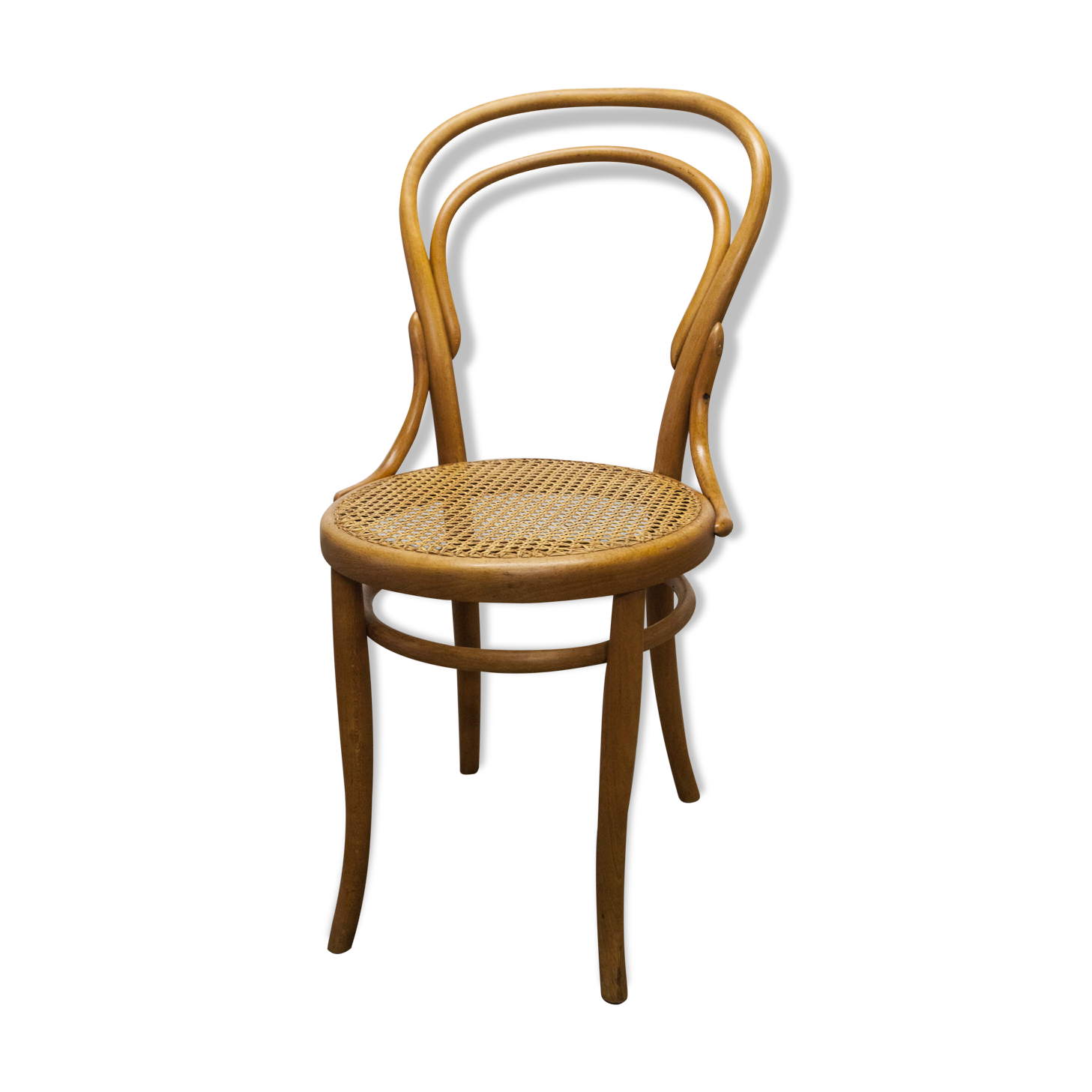 Honey coloured wicker Thonet Chair