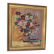 Huile sur panneau vintage signée Hourregue - bouquet de fleurs