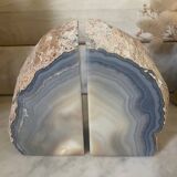 Paire de serre-livres en agate