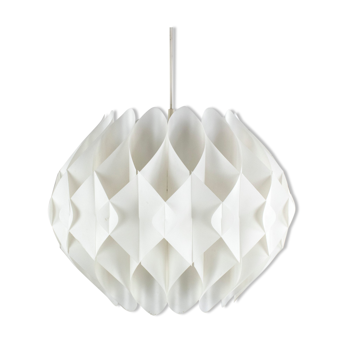 Butterfly hanging lamp by Lars Schiøler for Hoyrup Denmark 1970s