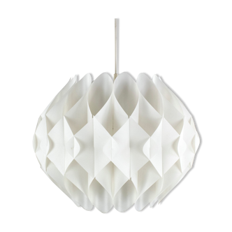 Butterfly hanging lamp by Lars Schiøler for Hoyrup Denmark 1970s