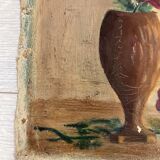 Oil on ancient canvas