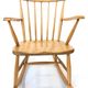 Vintage 1960s minimalist Danish rocking chair rocking chair