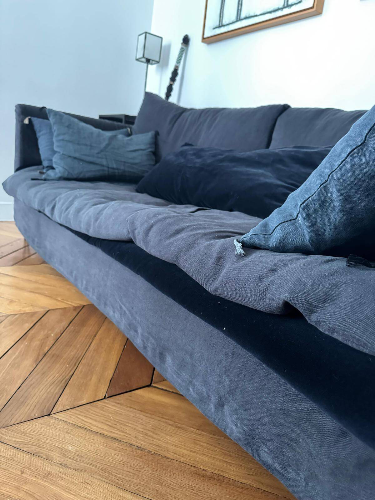 Adar blue Caravan sofa