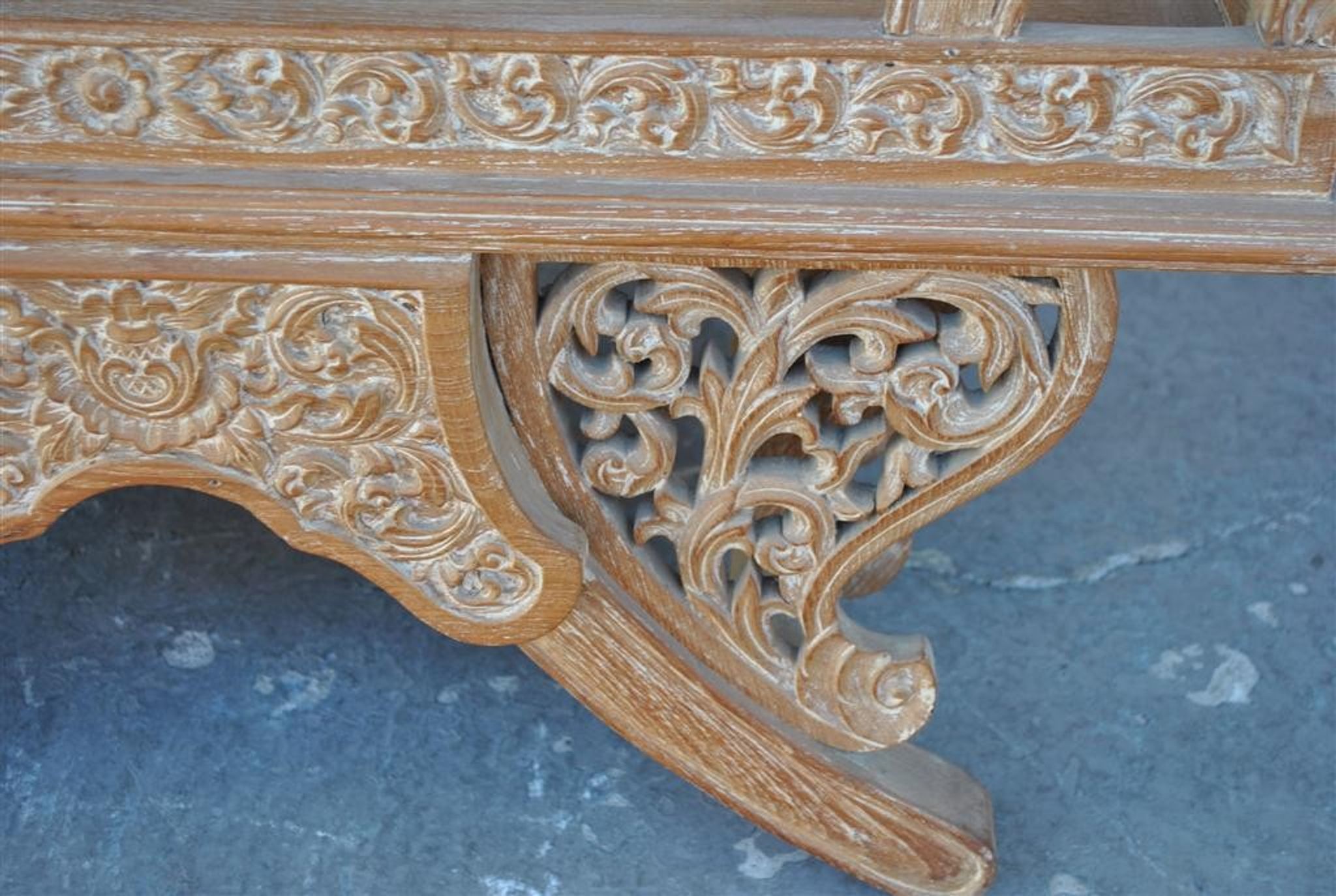 Chinese dignitary armchair in patinated oak