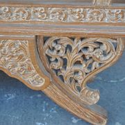 Chinese dignitary armchair in patinated oak