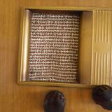 Vintage decoration radio station - Wood, Bakelite - Electroradio Institute, Paris - 50s