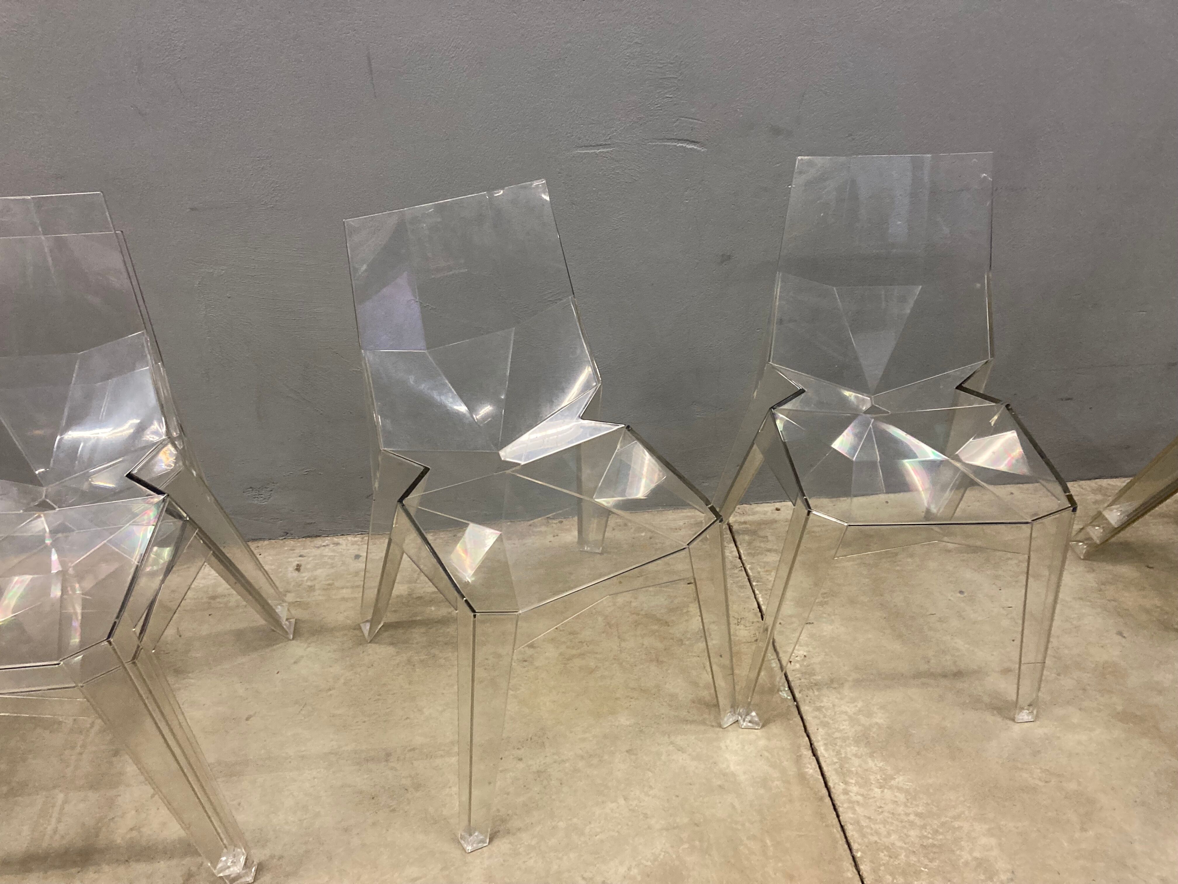 Suite of 5 chairs BONALDO IN polycarbon