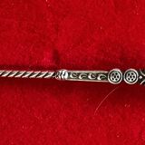 Art Nouveau solid silver sugar spoon