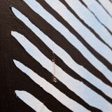 Abstract painting in muted tones on canvas - signed C.Massaut