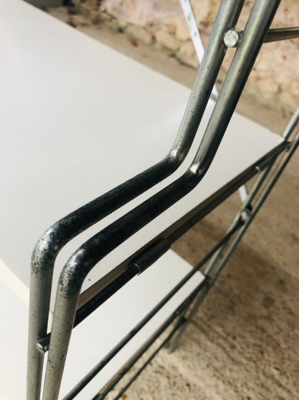 Vintage wall system with 5 modular shelves for BHV