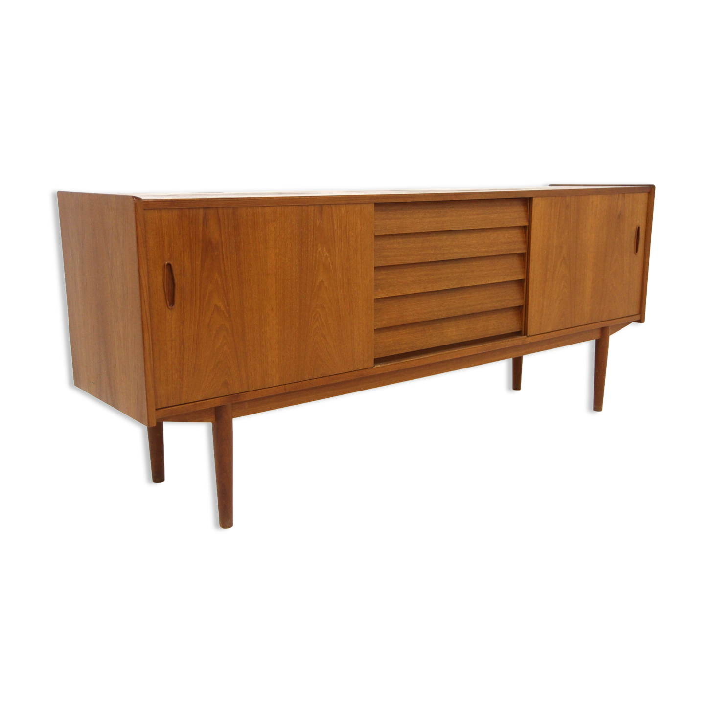 Scandinavian teak sideboard "Trio", Nils Jonsson, Troeds, Sweden, 1960