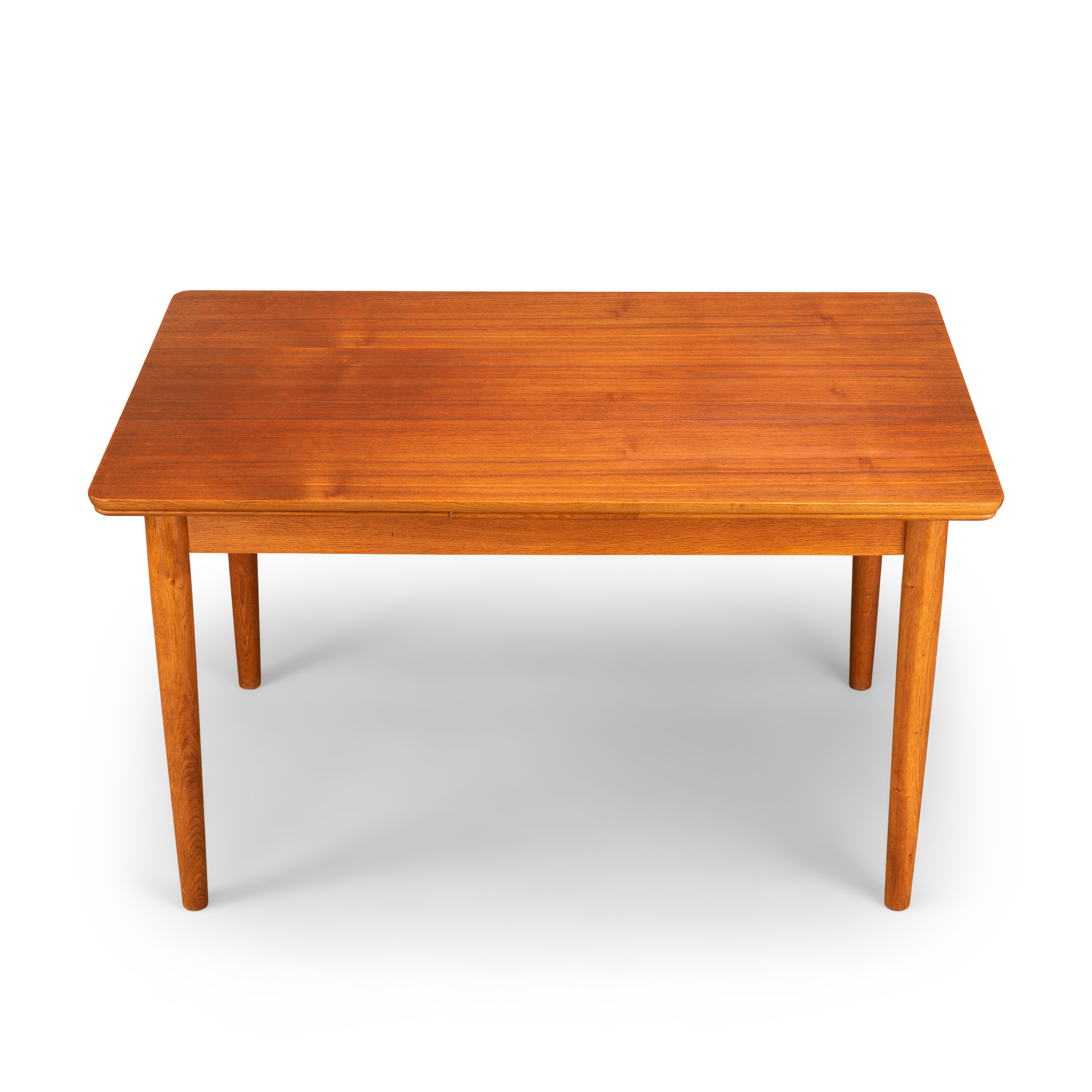 Teak danish extendable dining table, 1960