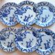 6 dessert plates Creil Montereau model Japan
