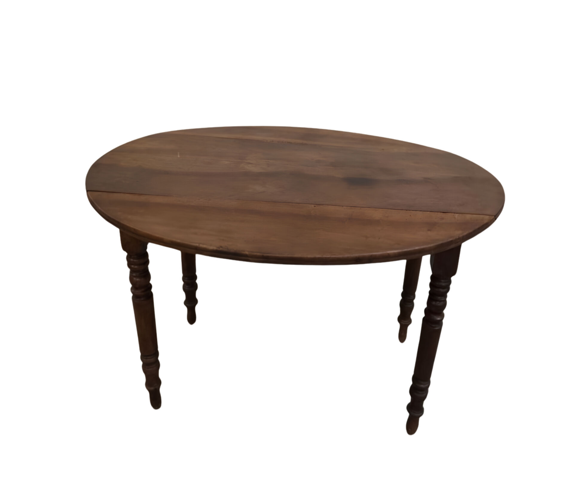 Table ronde en bois massif - pliable 