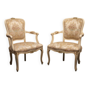 Paire fauteuils - style louis