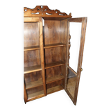 19th century walnut display case