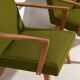 2 fauteuils verts, vers 1950