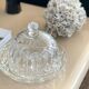 Plat et cloche en cristal