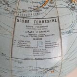 Vintage 1960 Girard Barrère terrestrial globe - 33cm