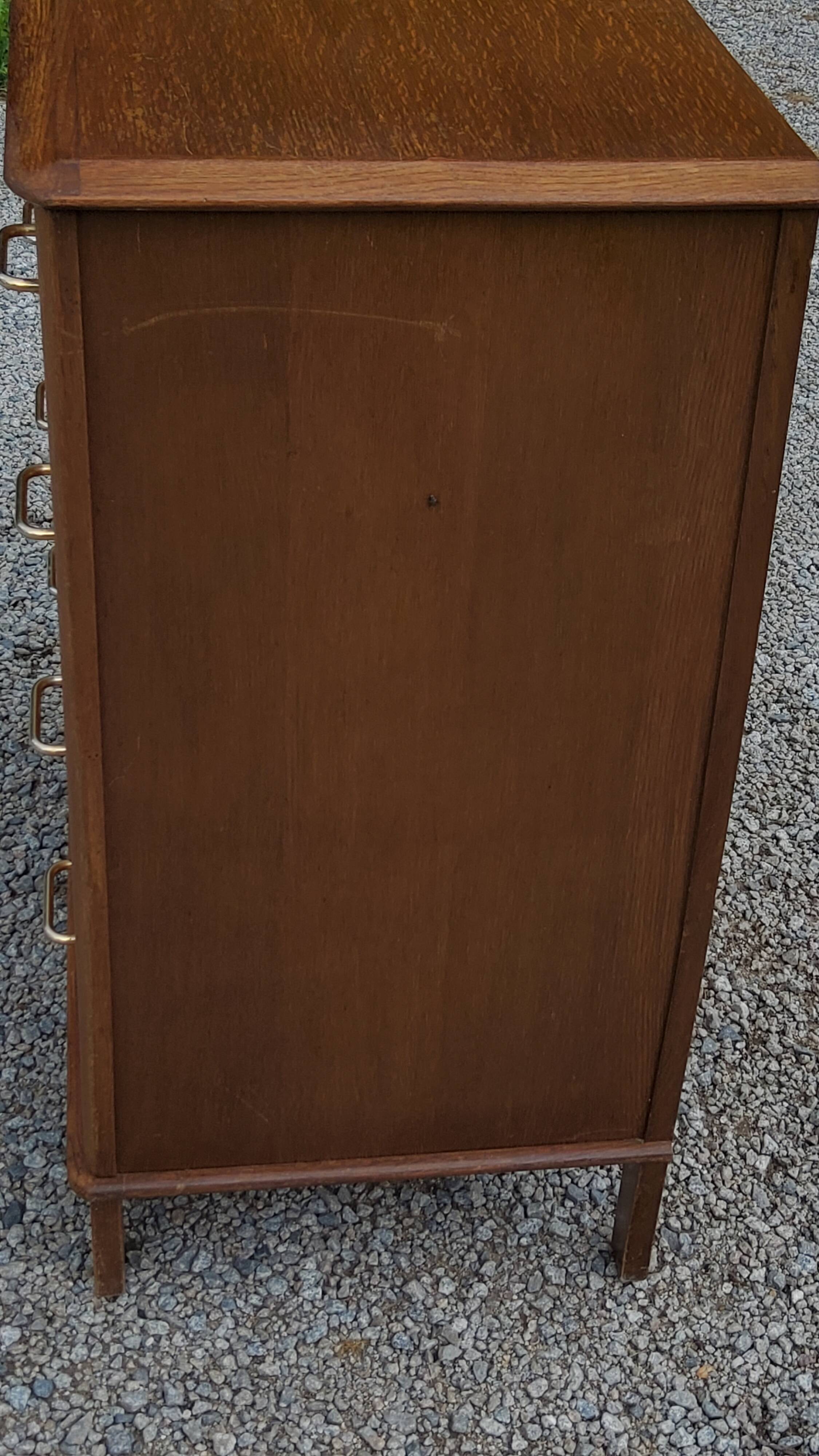 Vintage oak chest of drawers feet compass 4 drawers from the 50s