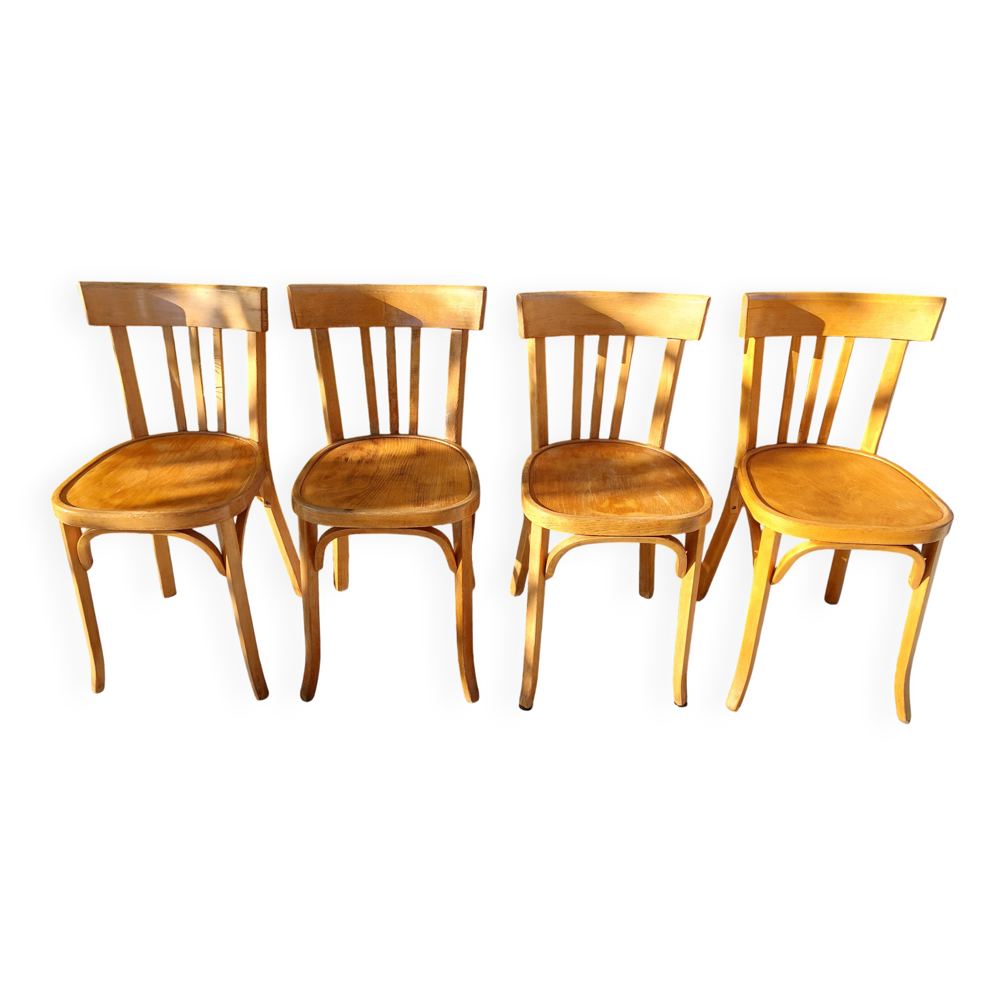 4 vintage Baumann bistro chairs