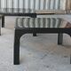 Pair of coffee tables in fibreglass, circa 1970.