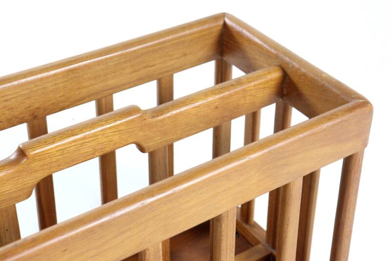 Wooden magazine holder - vintage