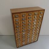Vintage apothecary cabinet with 65 drawers