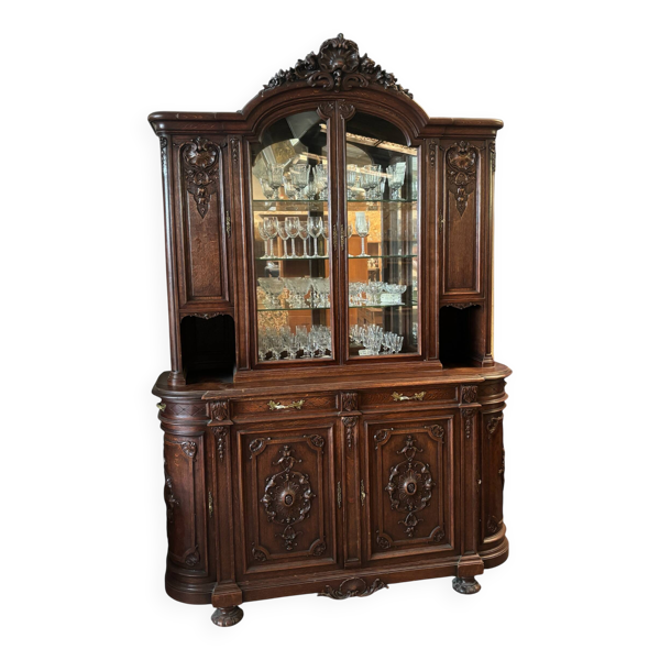 Vaisselier/ vitrine rococo style louis XV