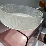 Art deco frosted glass cut