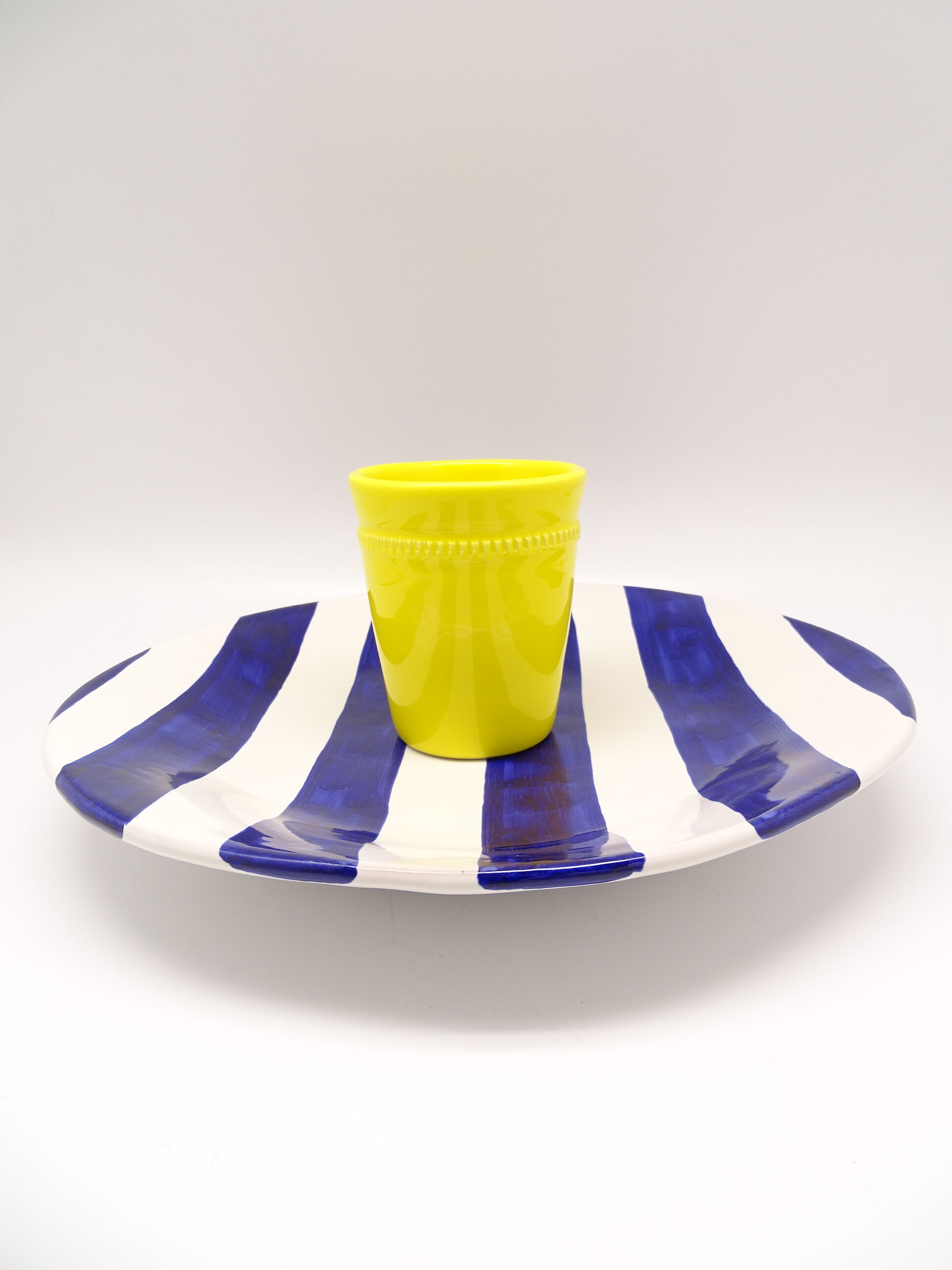 Blue-white ceramic dish
