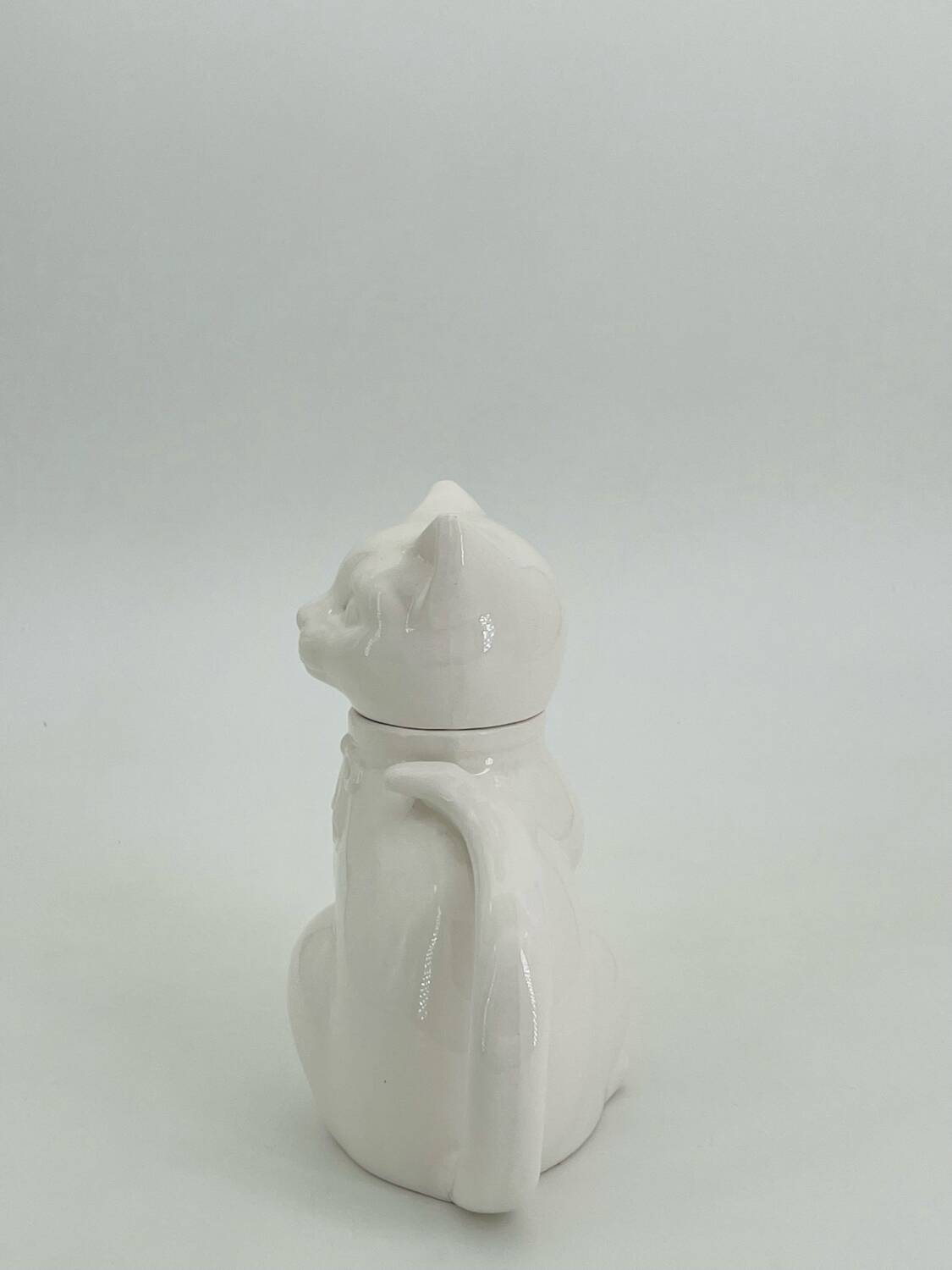 Théière chat en porcelaine année 70