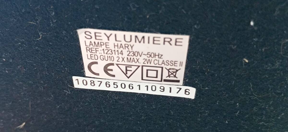 Seylumière Hary vintage design lamp – Double adjustable spotlight – 1980s