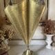 Antique repoussé brass umbrella stand