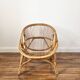fauteuil en rotin vintage