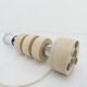 Table lamp in travertine and chrome, Italy, 1970s