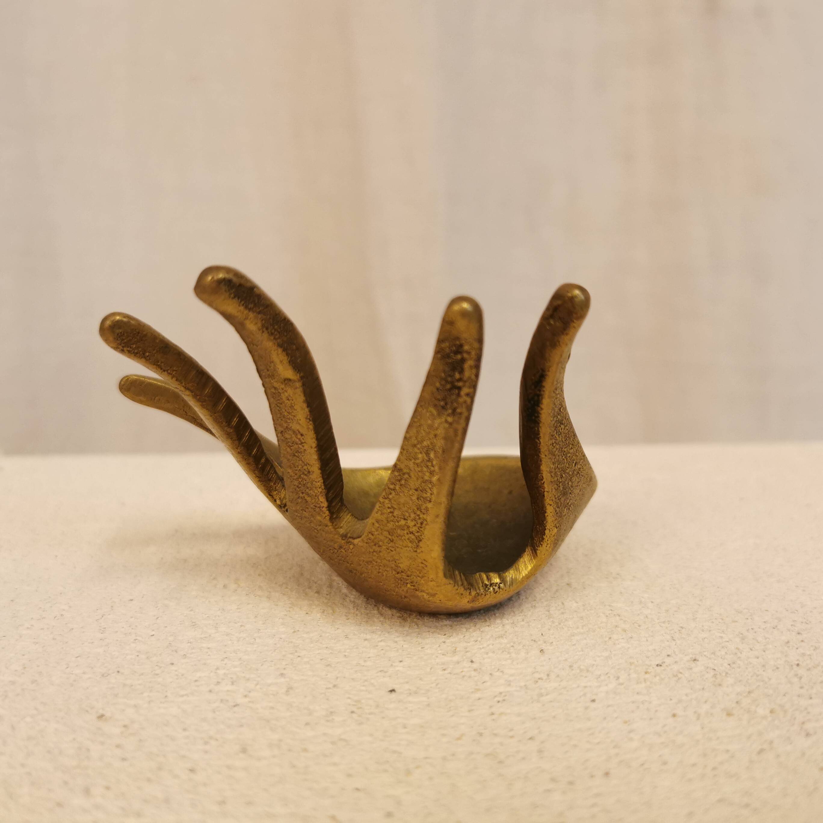 Handmade brass sculpture by Walter Bosse